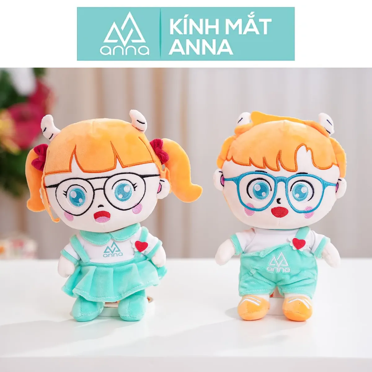 Cặp búp bê linh vật - Kính mắt Anna