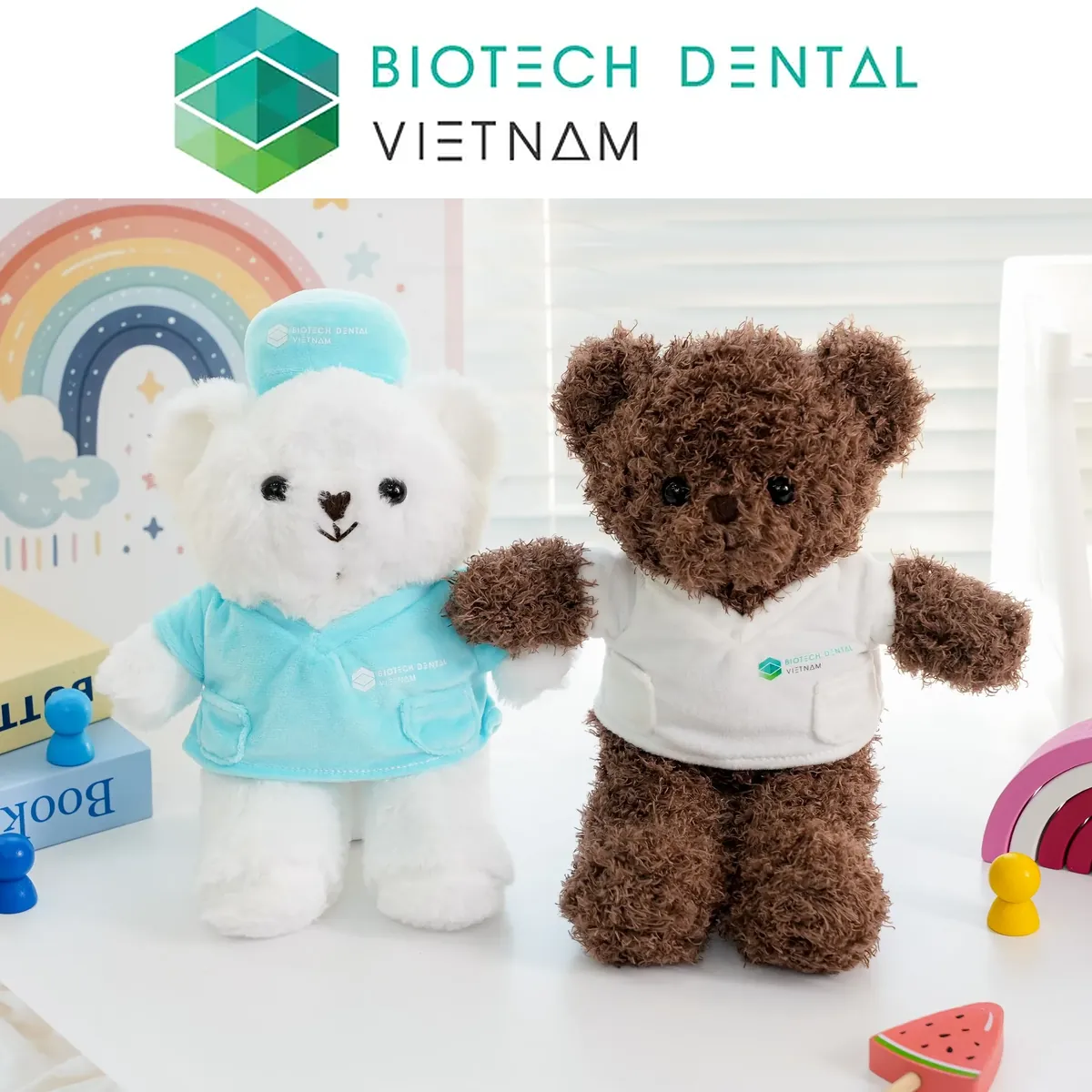 Gấu áo nha sĩ - Nha khoa Biotech Dental