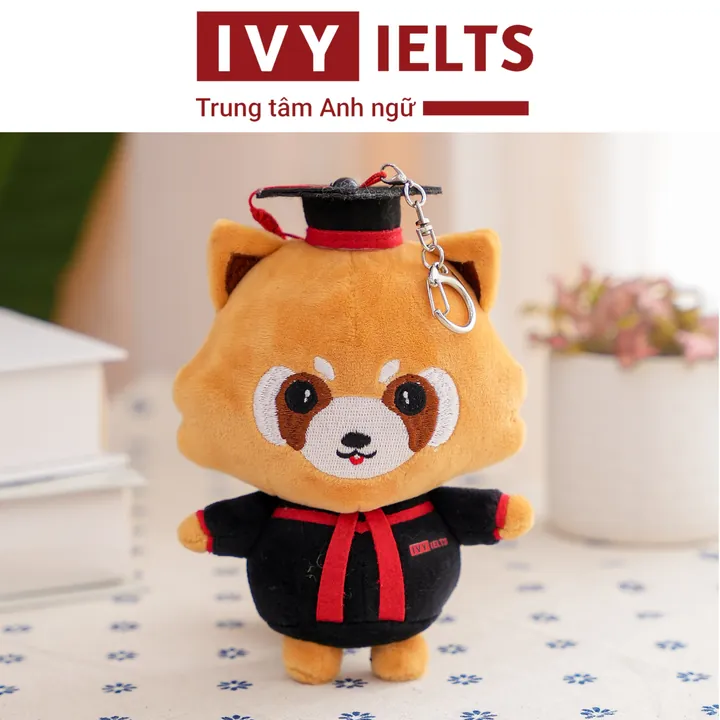 Móc khóa gấu trúc đỏ - Trung tâm IVY IELTS