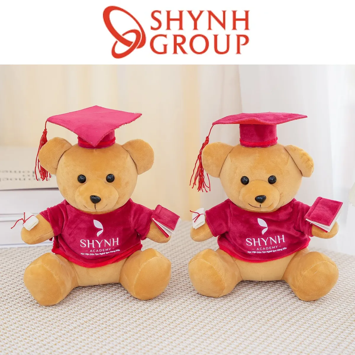Gấu tốt nghiệp áo logo - Hệ thống thẩm mỹ Shynh Group