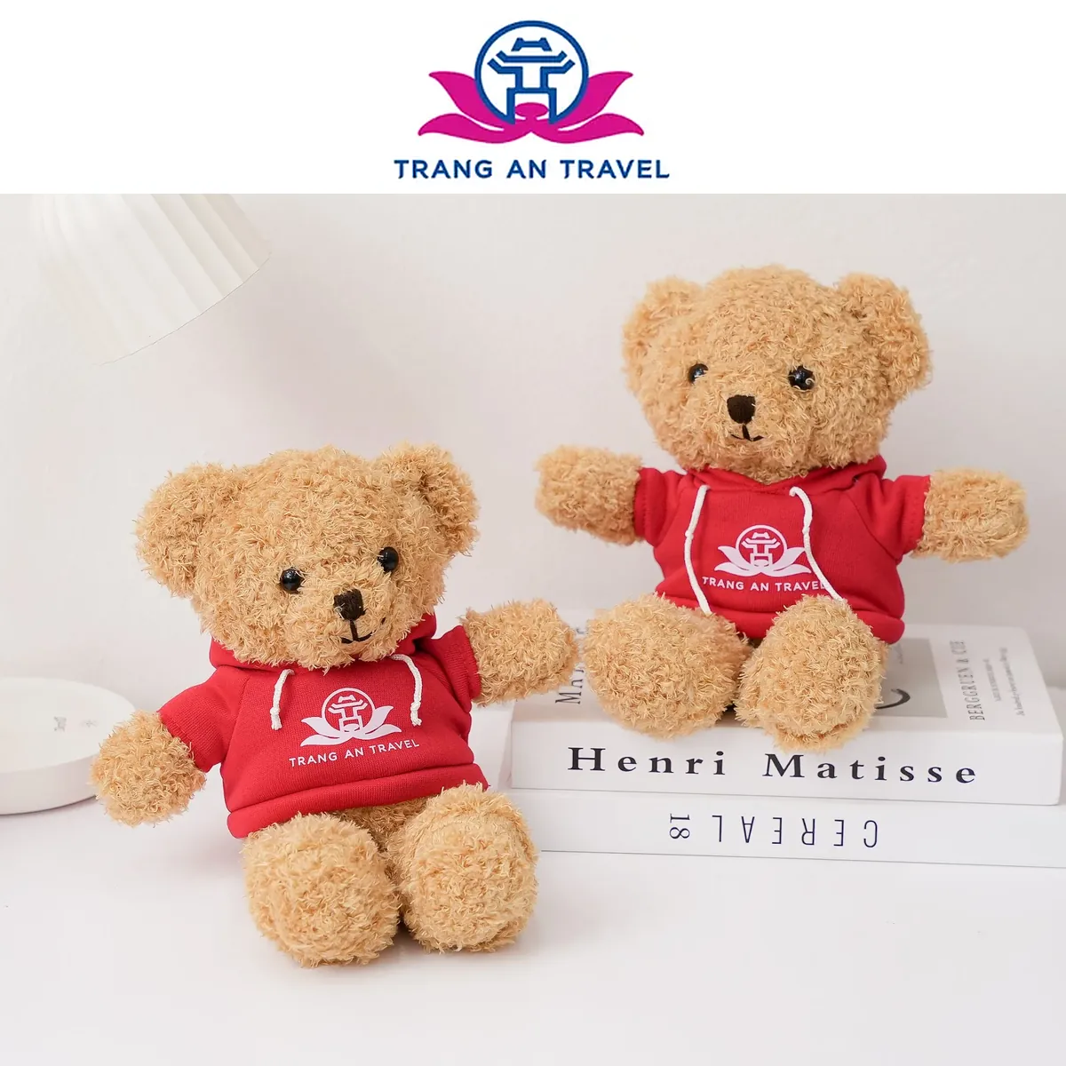 Teddy áo hoodie logo - Du lịch Tràng An Travel