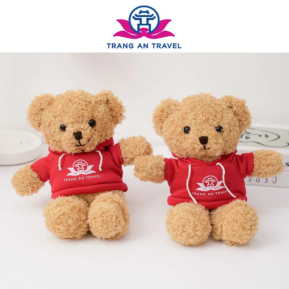 Teddy áo hoodie logo - Du lịch Tràng An Travel