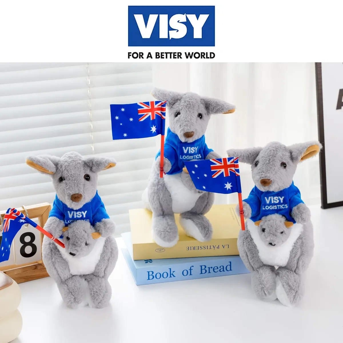 Kangaroo áo logo - Tập đoàn bao bì VISY (Úc)
