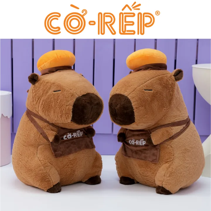 Capybara tạp dề logo Cờ Rếp