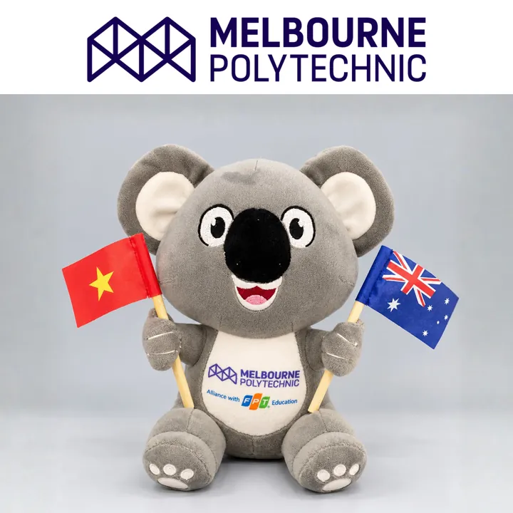 Koala cầm cờ - Melbourne Polytechnic