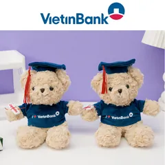VietinBank - Gấu tốt nghiệp áo logo