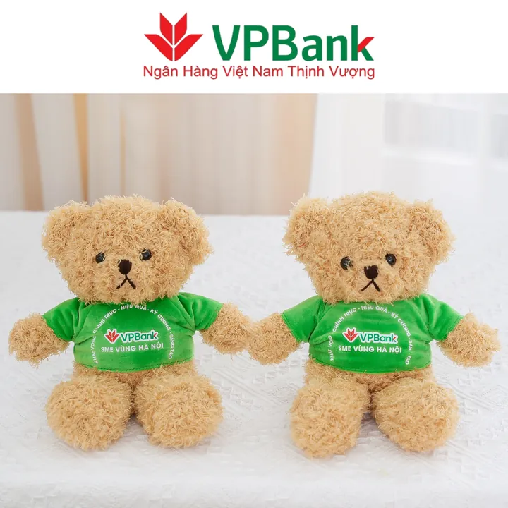 Teddy áo thêu logo VPBank