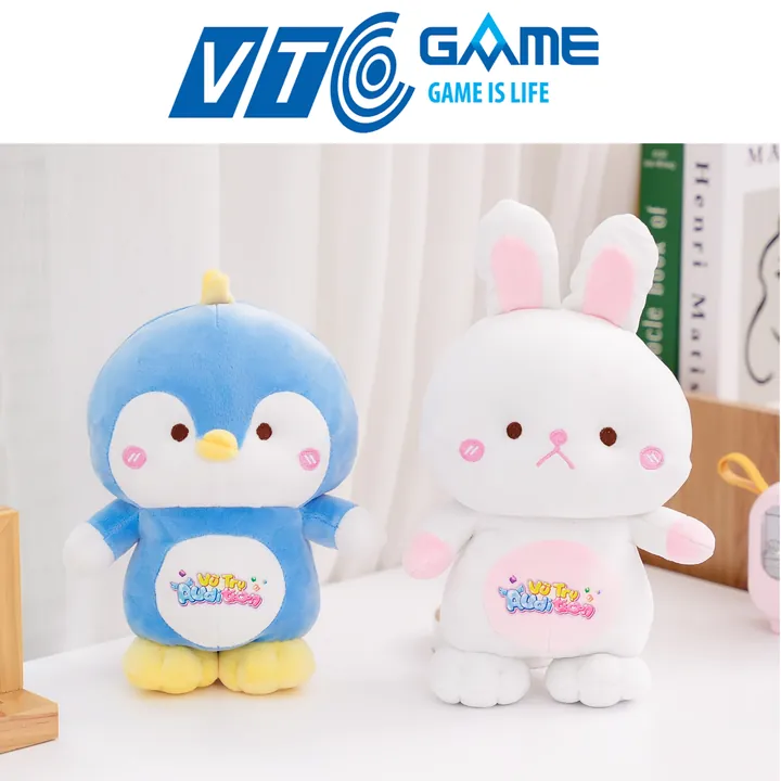 Cánh cụt, thỏ in logo - VTC Game