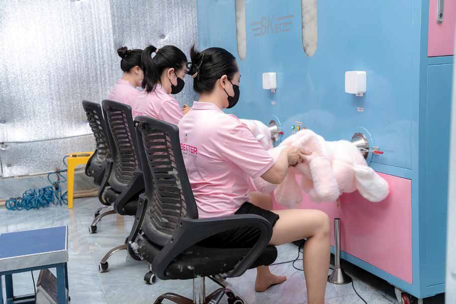 Nhồi bông tại xưởng Memon