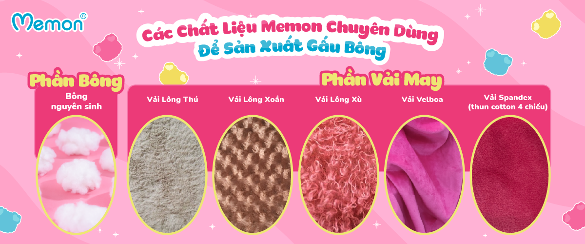 Chất liệu bông memon sử dụng