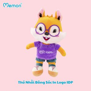 Thú Nhồi Bông Sóc In Logo IDP