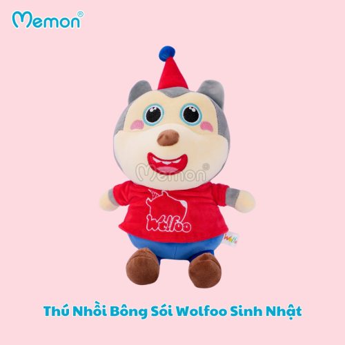 Thú Nhồi Bông Sói Wolfoo Sinh Nhật