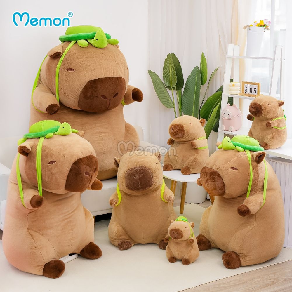 Gấu Bông Capybara Đeo Túi Rùa