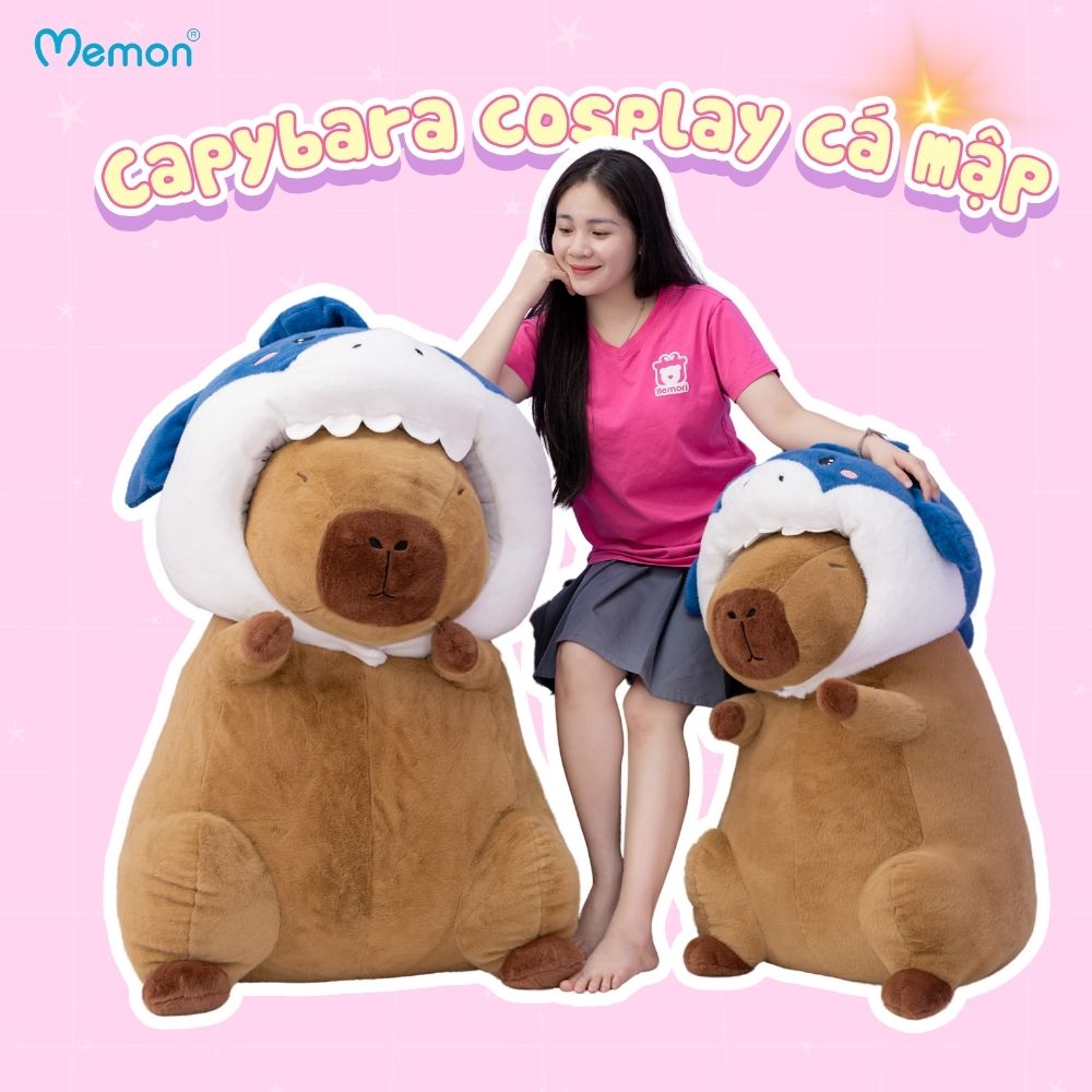 Gấu Bông Capybara Cá Mập