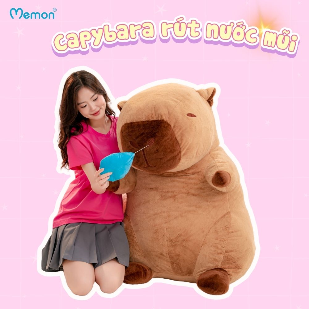 Gấu Bông Capybara Rút Nước Mũi