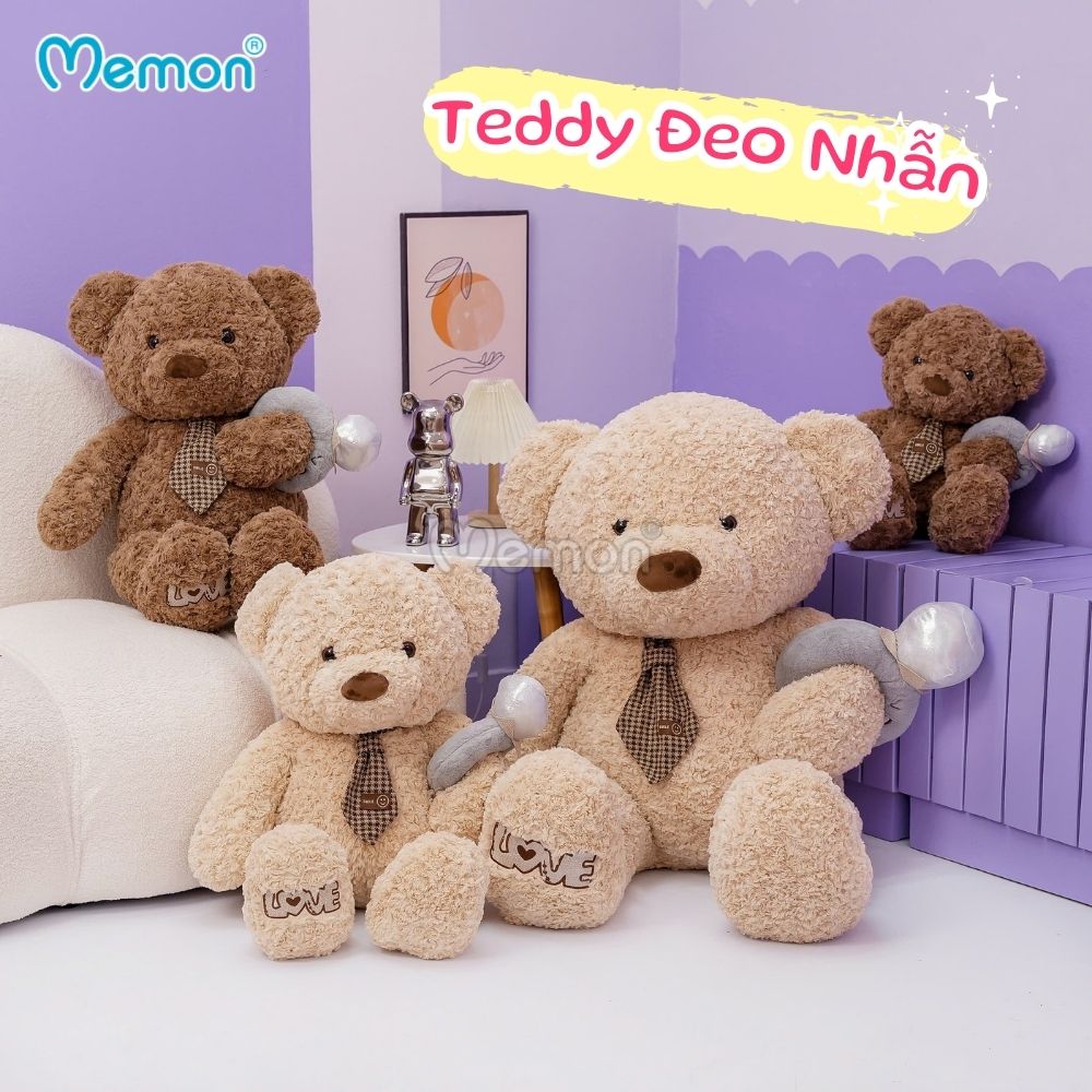 Gấu Bông Teddy Đeo Nhẫn: Biểu tượng của tình yêu vĩnh cửu