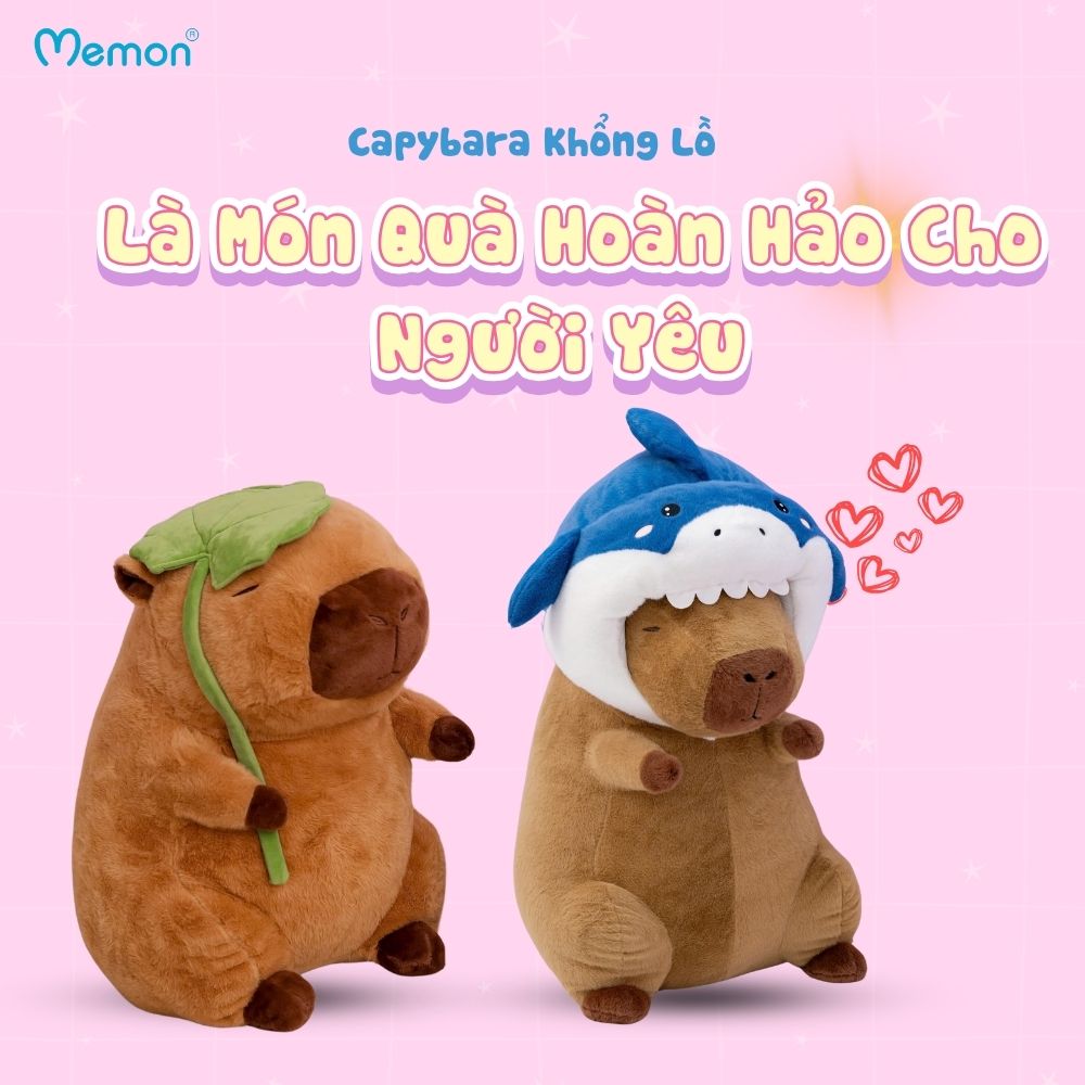 Gấu Bông Capybara Khổng Lồ Là Món Quà Hoàn Hảo Cho Người Yêu