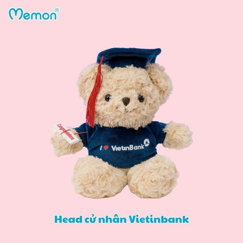 Gấu Bông Head cử nhân Vietinbank