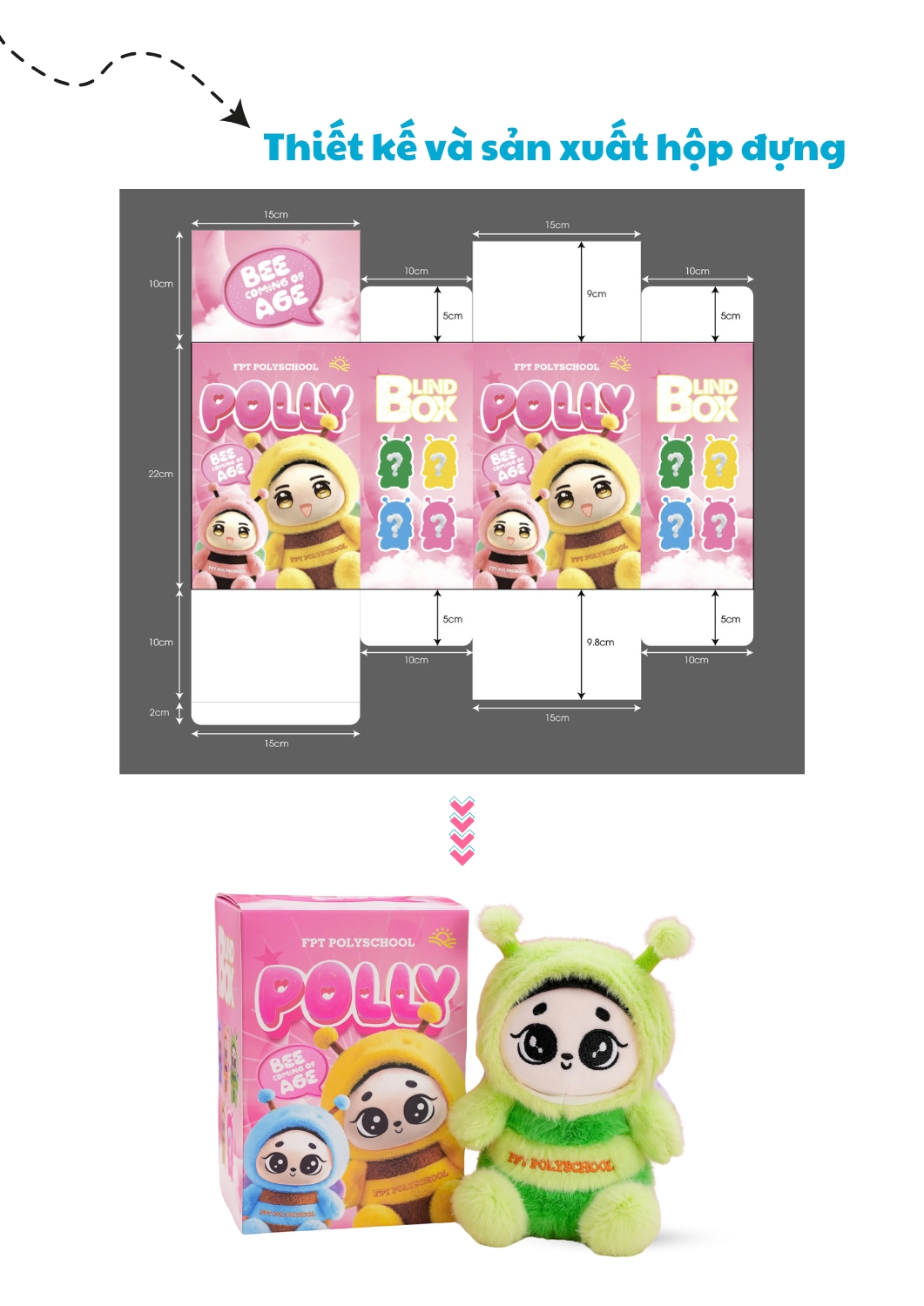Thông tin thiết kế thú Nhồi Bông Ong Polly