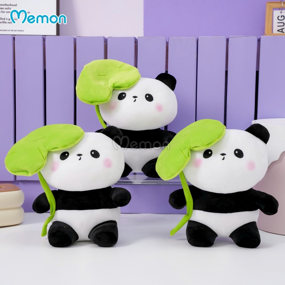 Gấu Trúc Bông Cầm Lá
