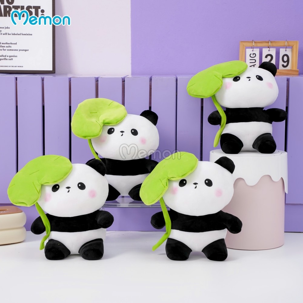 Gấu Trúc Bông Cầm Lá