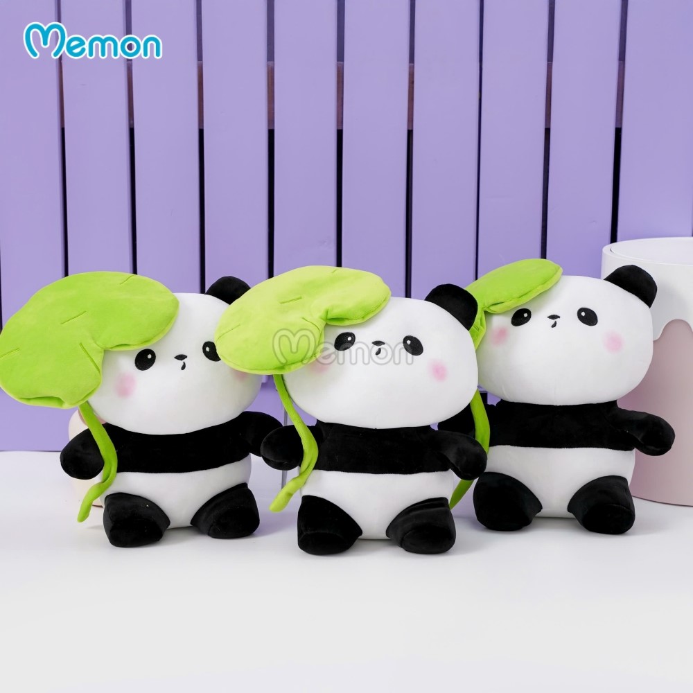 Gấu Trúc Bông Cầm Lá