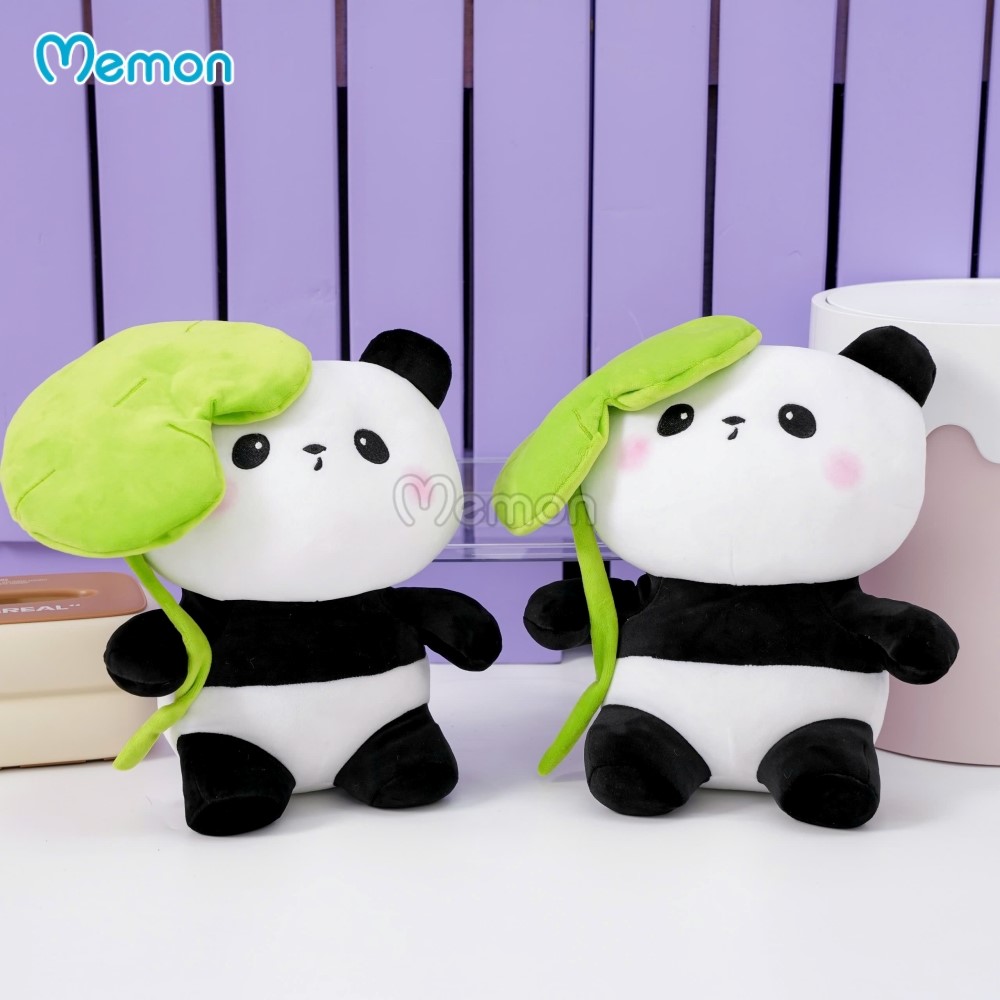Gấu Trúc Bông Cầm Lá