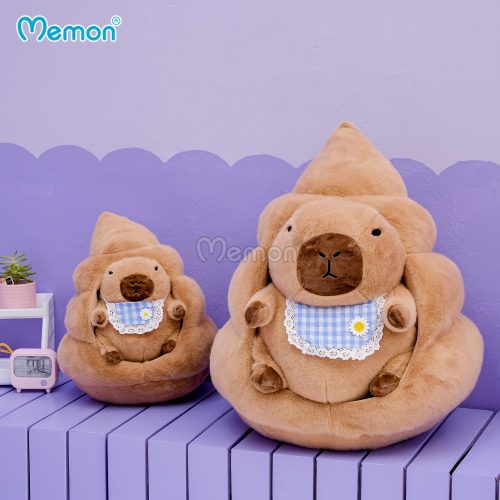 Gấu Bông Capybara Đeo Yếm Làm Tổ Nâu