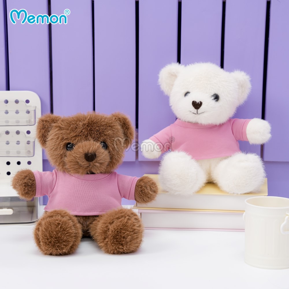 Gấu Bông Lông Thỏ Áo Cotton