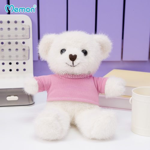 Gấu Bông Lông Thỏ Áo Cotton