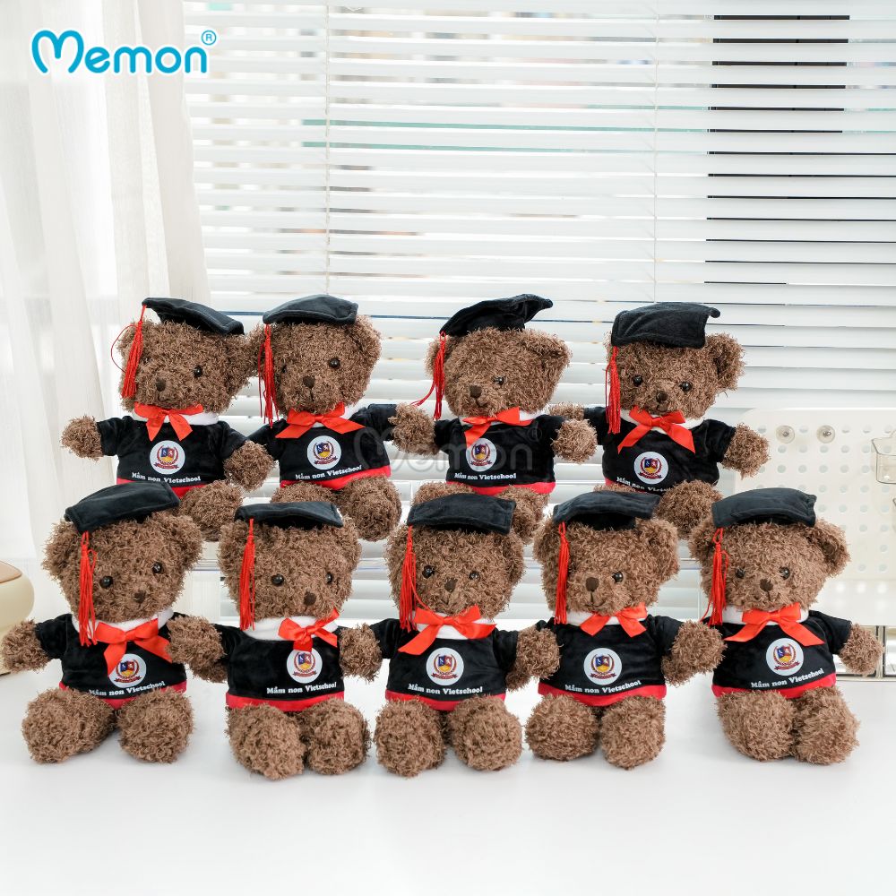 Gấu bông tốt nghiệp in theo yêu cầu