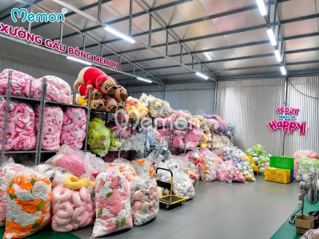 Xưởng gấu bông theo yêu cầu tại Memon