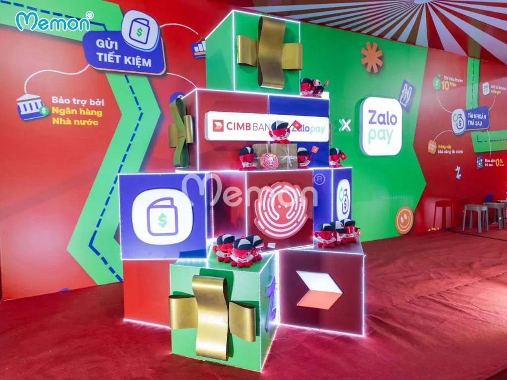 Gấu bông trưng bày tại booth sự kiện