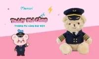 Gấu bông Trường Phi công Bay Việt do Memon sản xuất