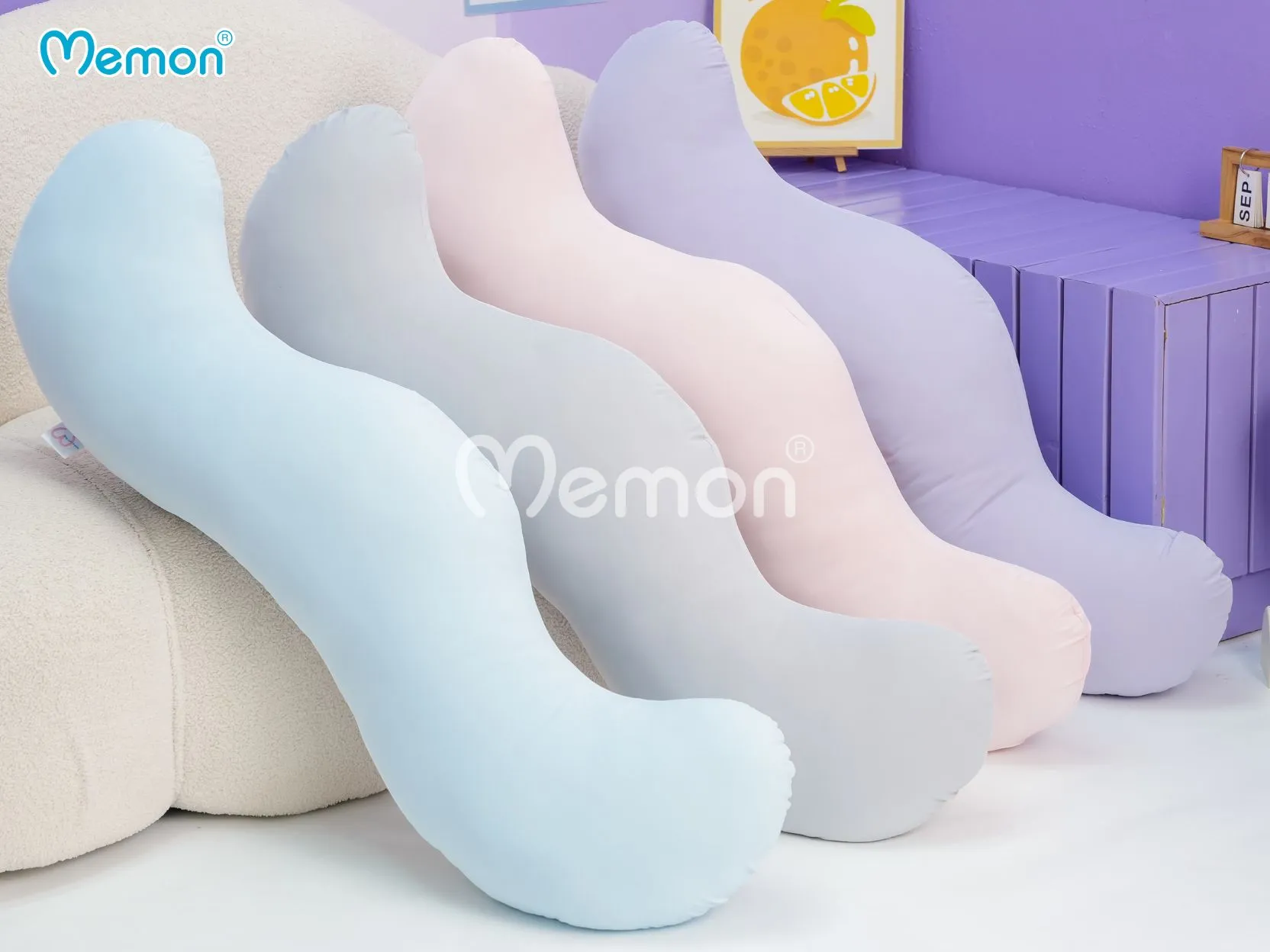 Gối Kem Lạnh Dáng Sóng 1m2