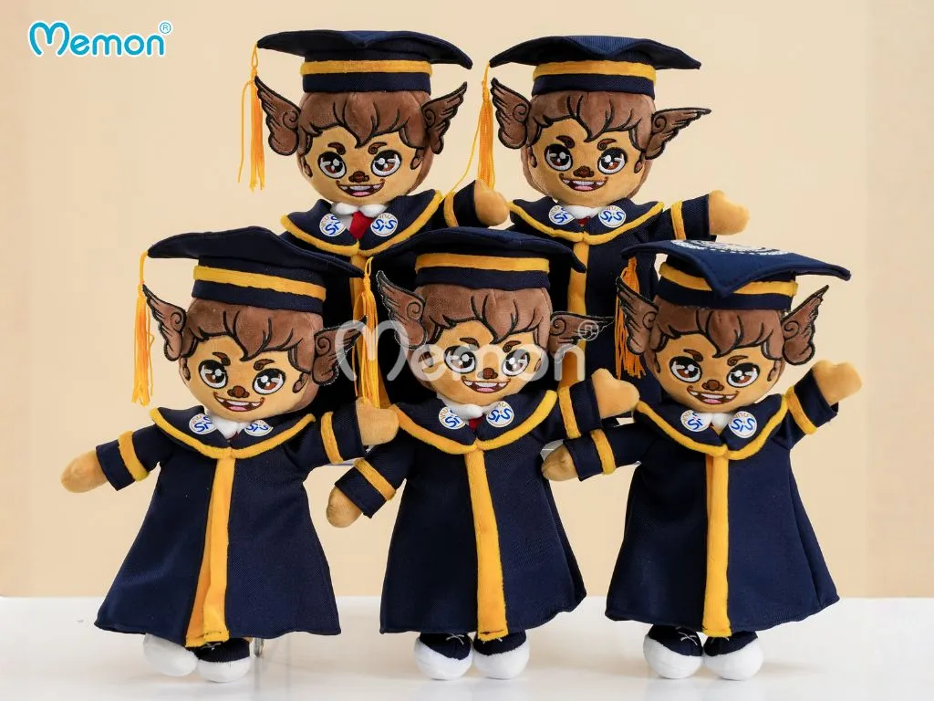 Gấu bông mặc áo đồng phục in logo