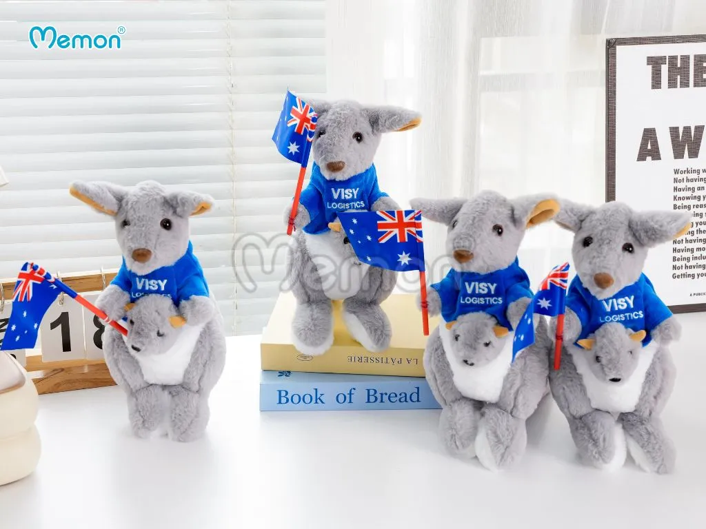 Kangaroo bông mặc áo VISY Logistics